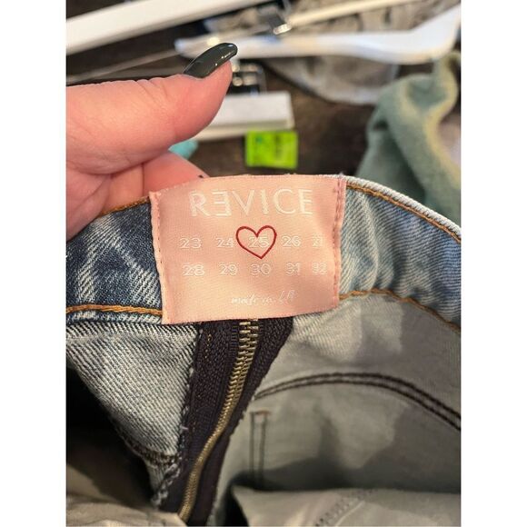 Revice Yin Yang Zip Through Jeans sz 25 EUC - Picture 9 of 10